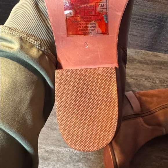 ROAN Charity Brown Knee-High Leather Boots. New 8 - Picture 8 of 11